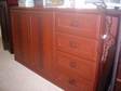 SIDEBOARD (MODERN style dark wood) Comprises double....