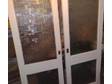 FREE! TWO White Interior Doors majority as obscure glass....