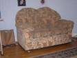 SOFA,  TWO seater Light brown patterned style. 140cm wide....