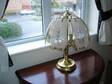 BRASS/GLASS ORNATE Table Lamp Brass Ornate Table Lamp....