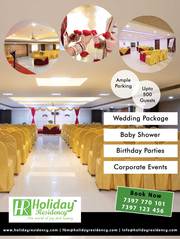 Holiday Residency Banquet Hall - An Ambiance Of Plush Luxury For Amazi
